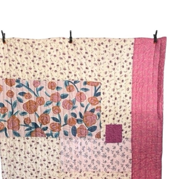 Anthropologie Marvele Patchwork Bed Blanket 60” x 80” NWT - Picture 1 of 14